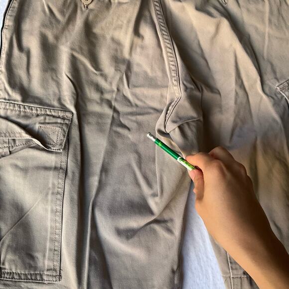 Arizona Jeans Company Men’s Cargo Khaki Shorts Size 29,Natural Beige,Big Pockets - Picture 9 of 9